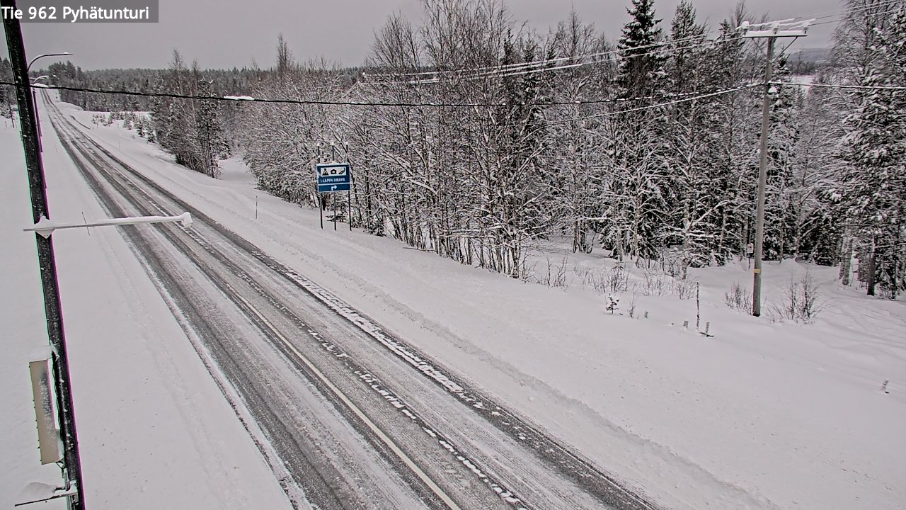 Kelikamerat Kuva Tie 962 Pelkosenniemi Pyhätunturi, Pelkosenniemi, Lappi