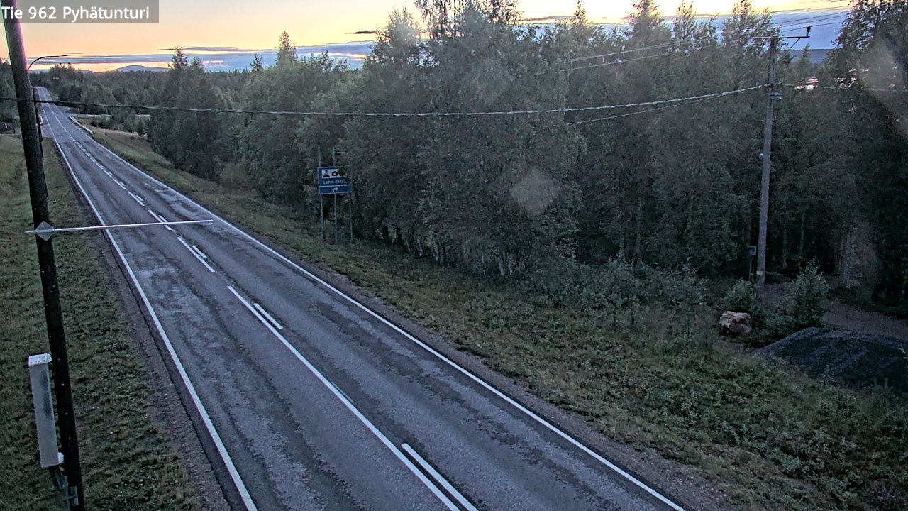 Weather Camera Image Road 962 Pelkosenniemi Pyhätunturi, Pelkosenniemi, Lappi