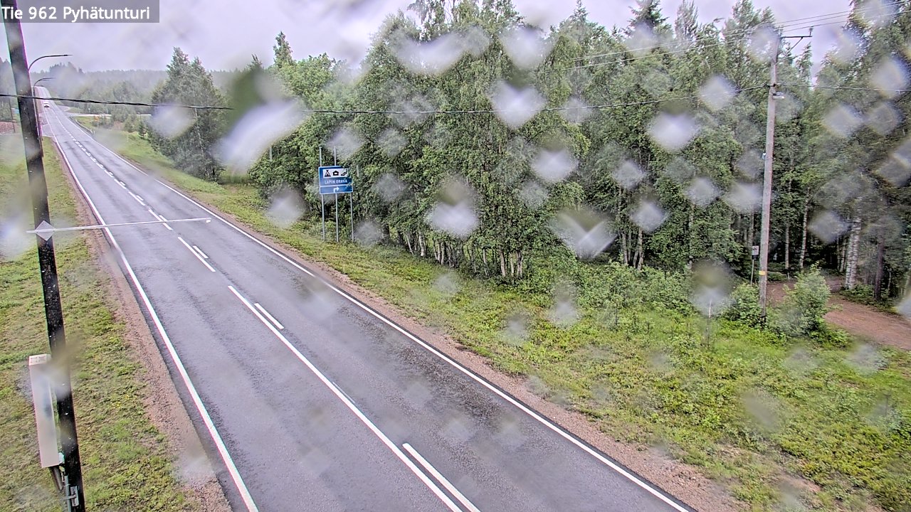 Weather Camera Image Väg 962 Pelkosenniemi Pyhätunturi, Pelkosenniemi, Lappi