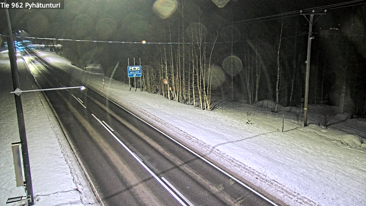 Kelikamerat Kuva Tie 962 Pelkosenniemi Pyhätunturi, Pelkosenniemi, Lappi