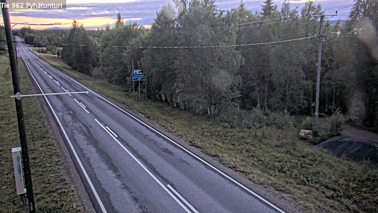 Weather Camera Image Road 962 Pelkosenniemi Pyhätunturi, Pelkosenniemi, Lappi