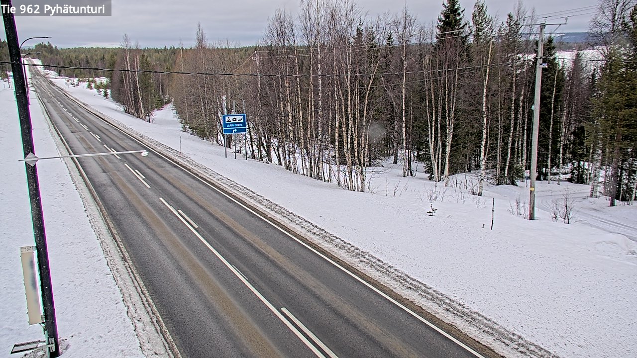 Kelikamerat Kuva Tie 962 Pelkosenniemi Pyhätunturi, Pelkosenniemi, Lappi