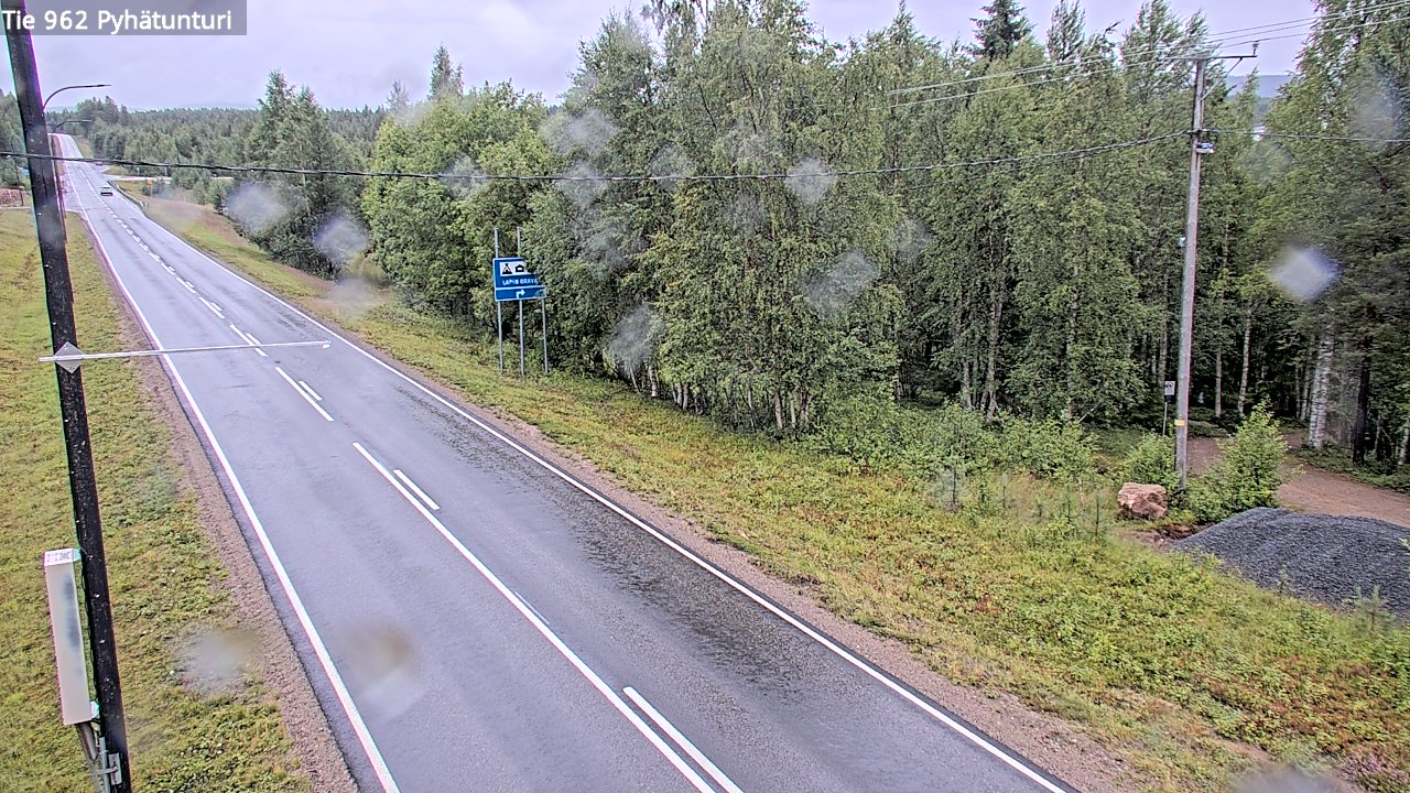 Weather Camera Image Road 962 Pelkosenniemi Pyhätunturi, Pelkosenniemi, Lappi