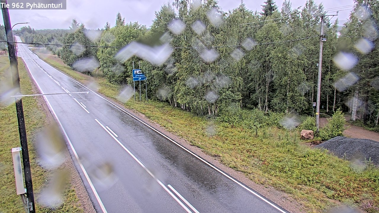 Weather Camera Image Road 962 Pelkosenniemi Pyhätunturi, Pelkosenniemi, Lappi