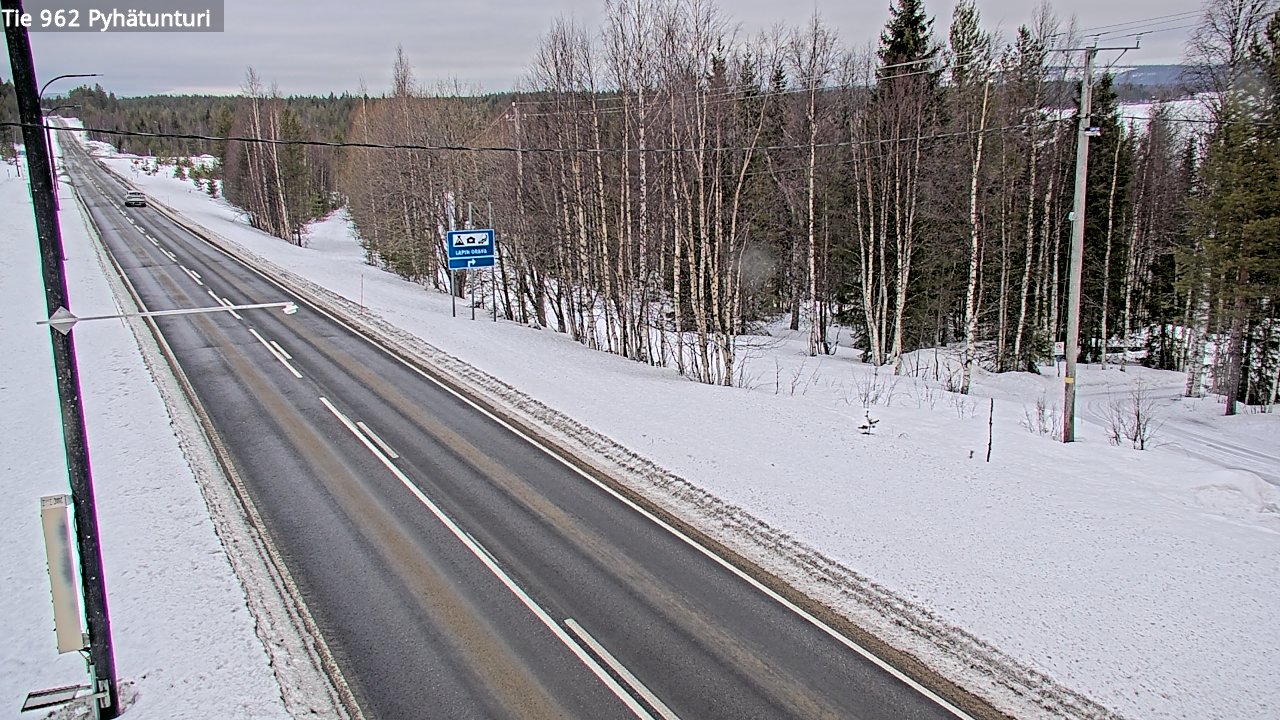 Kelikamerat Kuva Tie 962 Pelkosenniemi Pyhätunturi, Pelkosenniemi, Lappi