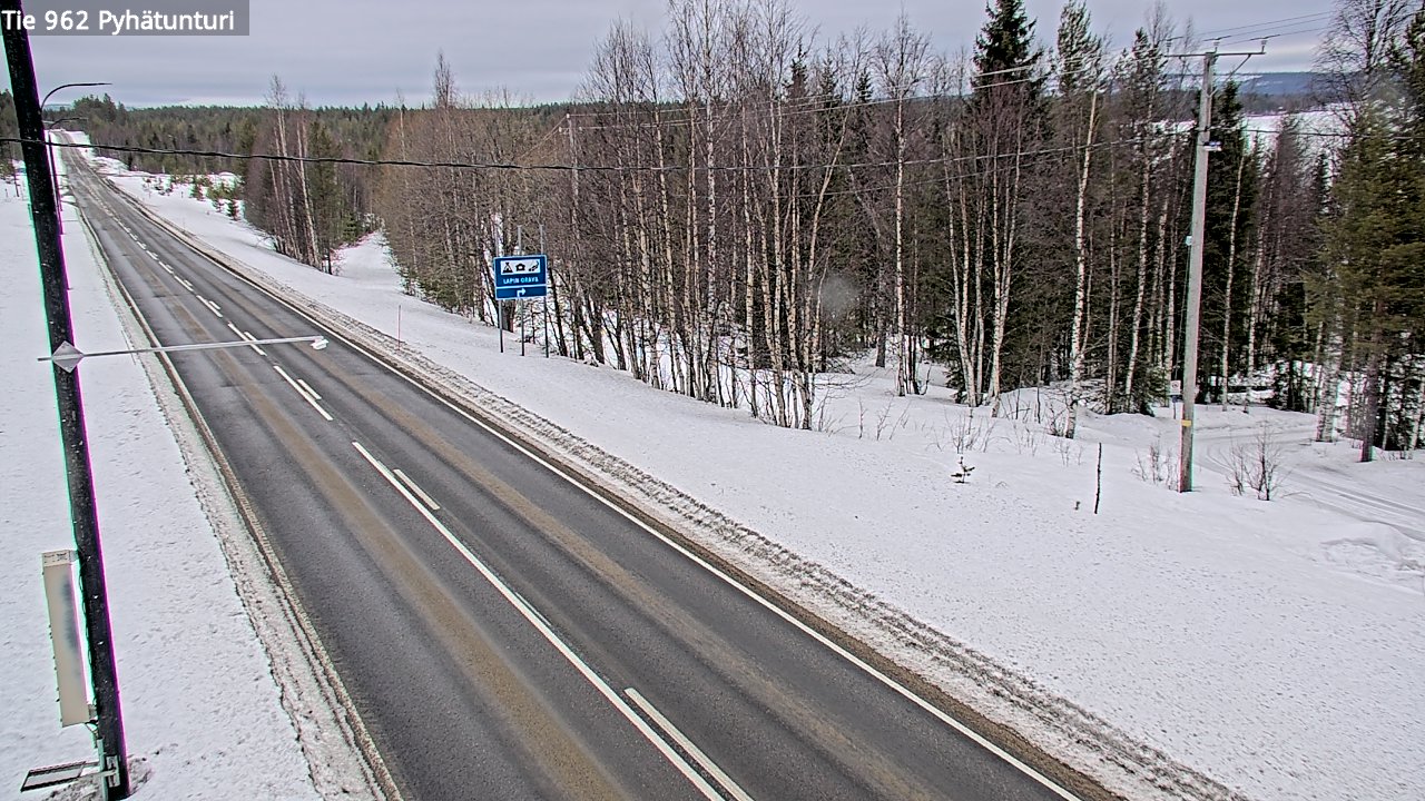 Kelikamerat Kuva Tie 962 Pelkosenniemi Pyhätunturi, Pelkosenniemi, Lappi