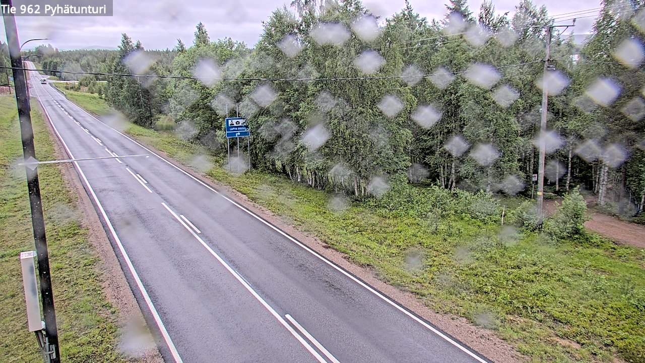 Weather Camera Image Väg 962 Pelkosenniemi Pyhätunturi, Pelkosenniemi, Lappi