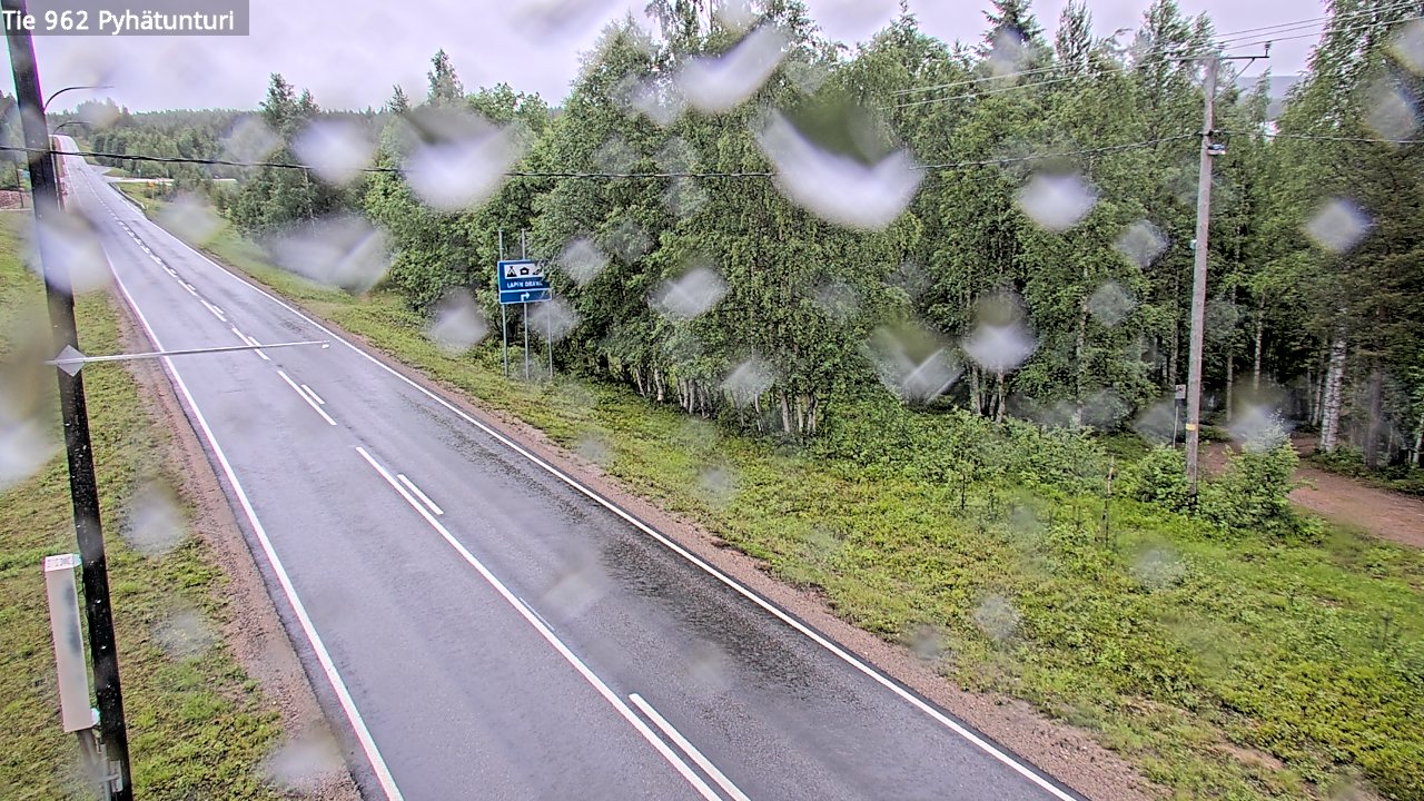 Weather Camera Image Väg 962 Pelkosenniemi Pyhätunturi, Pelkosenniemi, Lappi