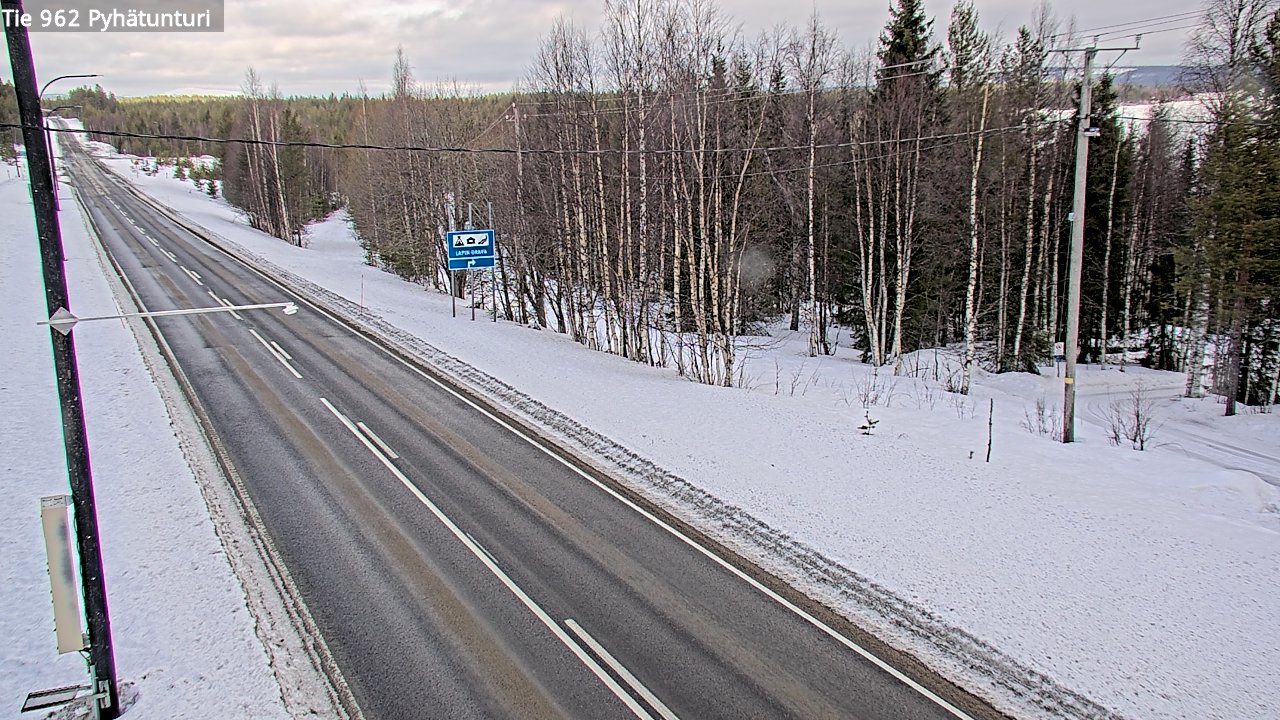 Kelikamerat Kuva Tie 962 Pelkosenniemi Pyhätunturi, Pelkosenniemi, Lappi