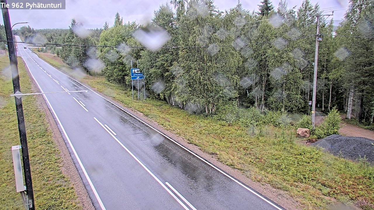 Weather Camera Image Road 962 Pelkosenniemi Pyhätunturi, Pelkosenniemi, Lappi
