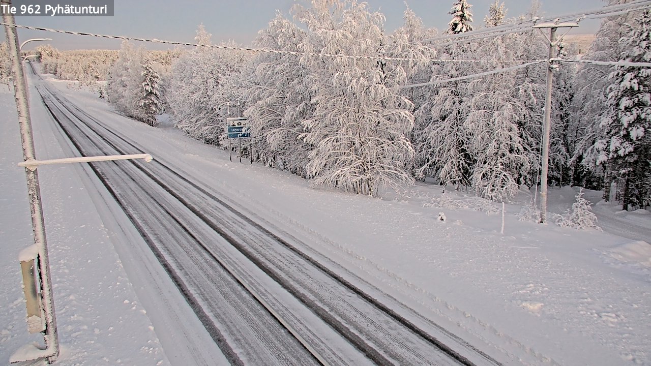 Kelikamerat Kuva Tie 962 Pelkosenniemi Pyhätunturi, Pelkosenniemi, Lappi