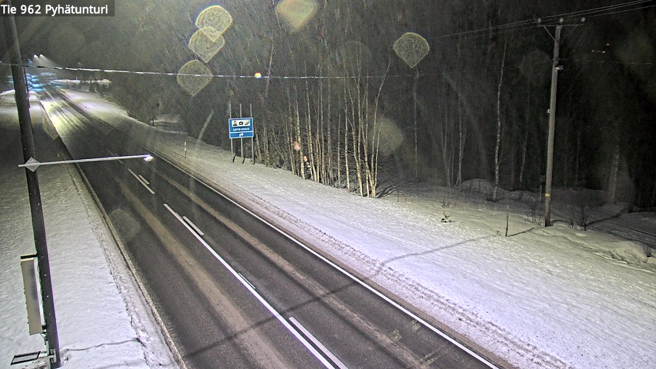 Kelikamerat Kuva Tie 962 Pelkosenniemi Pyhätunturi, Pelkosenniemi, Lappi