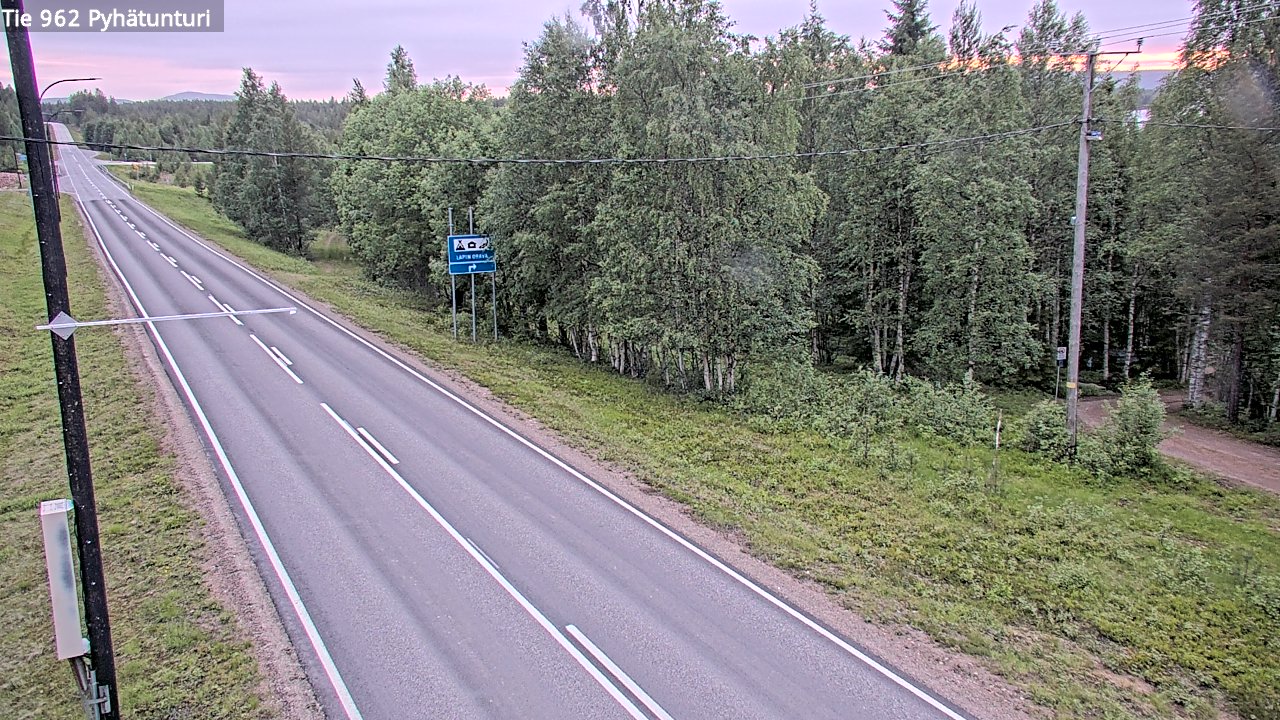 Kelikamerat Kuva Tie 962 Pelkosenniemi Pyhätunturi, Pelkosenniemi, Lappi