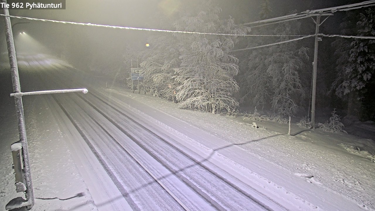 Kelikamerat Kuva Tie 962 Pelkosenniemi Pyhätunturi, Pelkosenniemi, Lappi