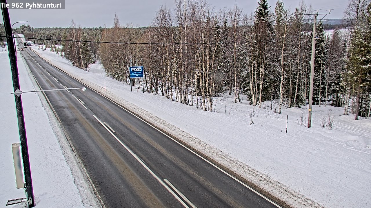 Kelikamerat Kuva Tie 962 Pelkosenniemi Pyhätunturi, Pelkosenniemi, Lappi