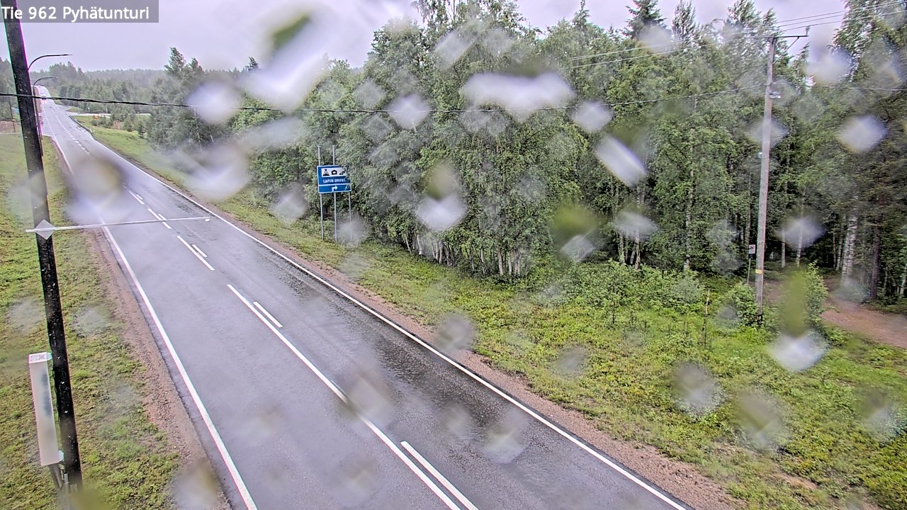Weather Camera Image Väg 962 Pelkosenniemi Pyhätunturi, Pelkosenniemi, Lappi