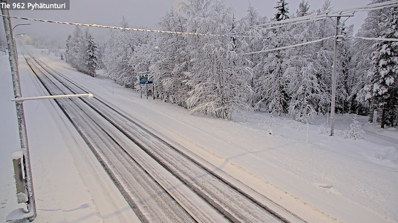 Kelikamerat Kuva Tie 962 Pelkosenniemi Pyhätunturi, Pelkosenniemi, Lappi