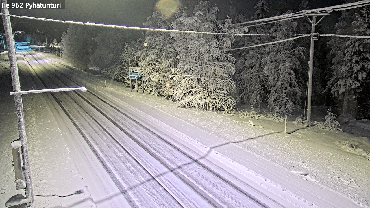 Kelikamerat Kuva Tie 962 Pelkosenniemi Pyhätunturi, Pelkosenniemi, Lappi