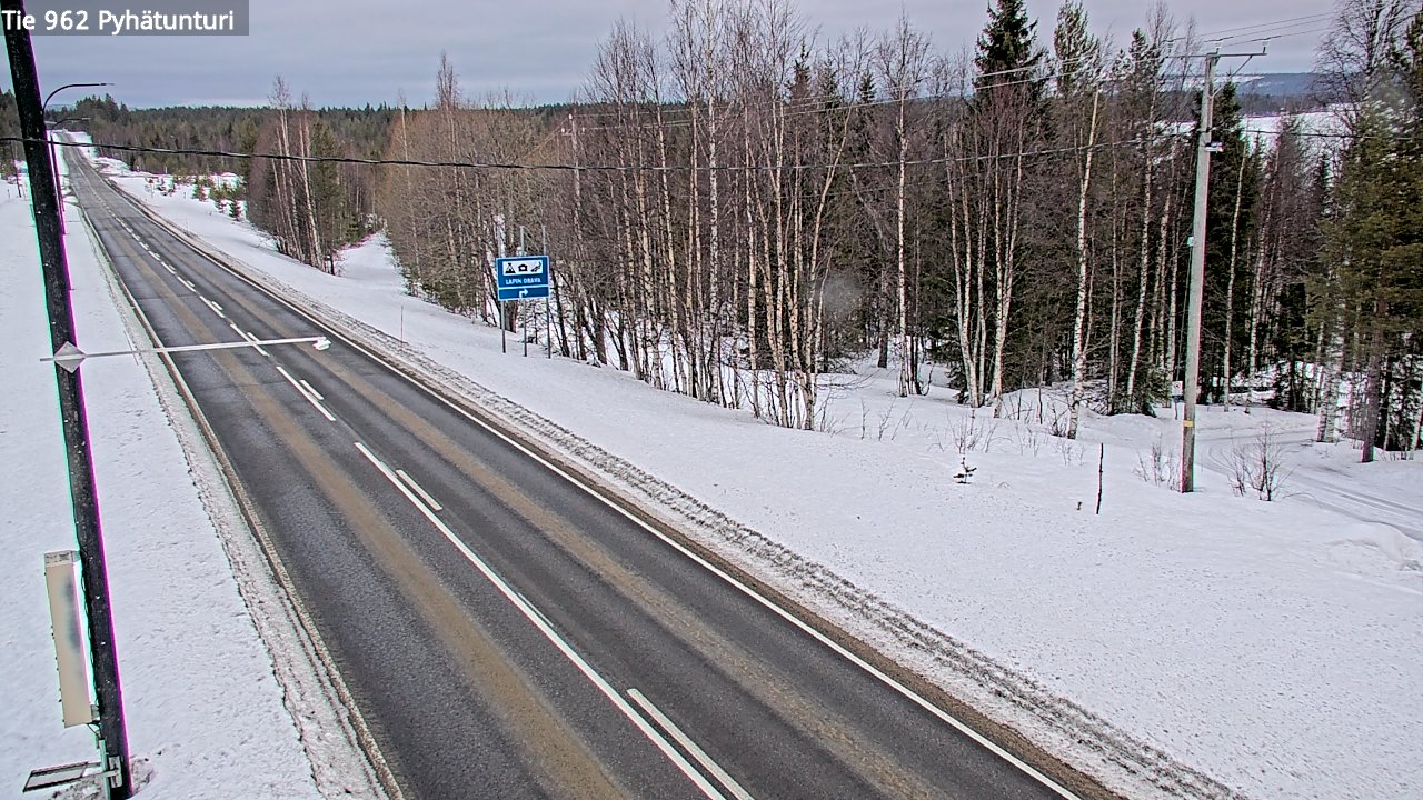 Kelikamerat Kuva Tie 962 Pelkosenniemi Pyhätunturi, Pelkosenniemi, Lappi