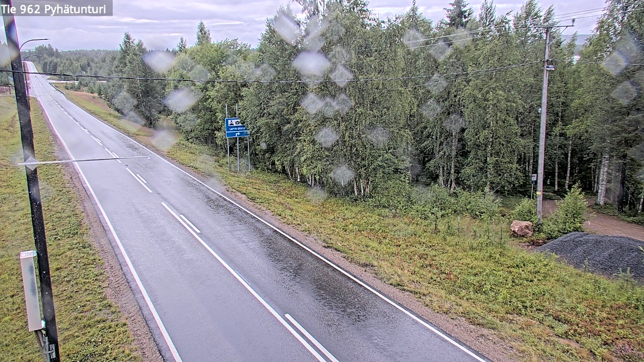 Weather Camera Image Road 962 Pelkosenniemi Pyhätunturi, Pelkosenniemi, Lappi
