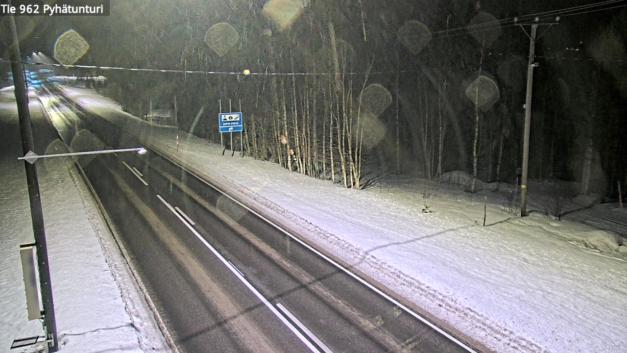 Kelikamerat Kuva Tie 962 Pelkosenniemi Pyhätunturi, Pelkosenniemi, Lappi