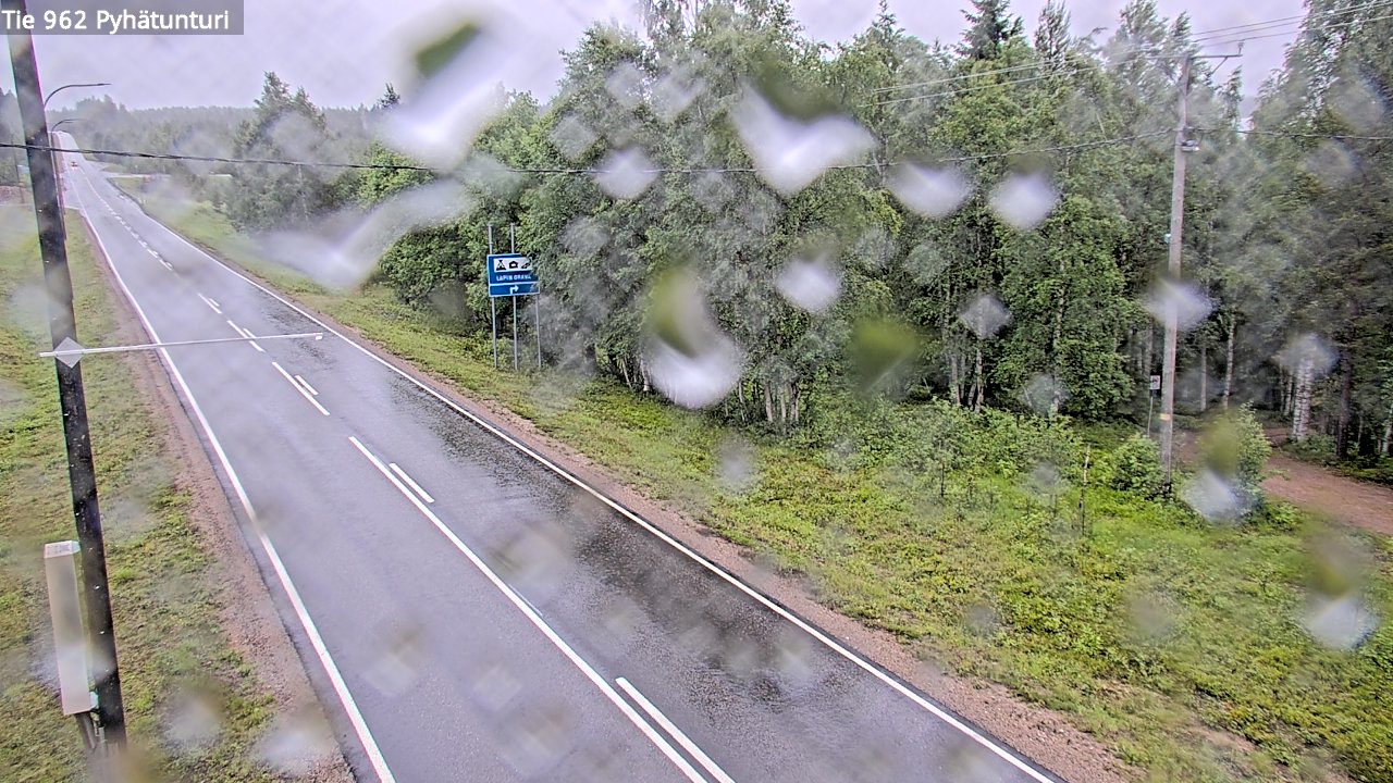 Weather Camera Image Väg 962 Pelkosenniemi Pyhätunturi, Pelkosenniemi, Lappi