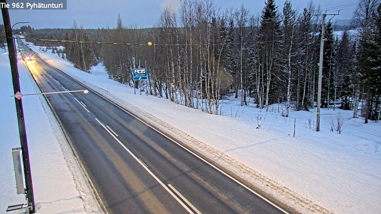 Kelikamerat Kuva Tie 962 Pelkosenniemi Pyhätunturi, Pelkosenniemi, Lappi