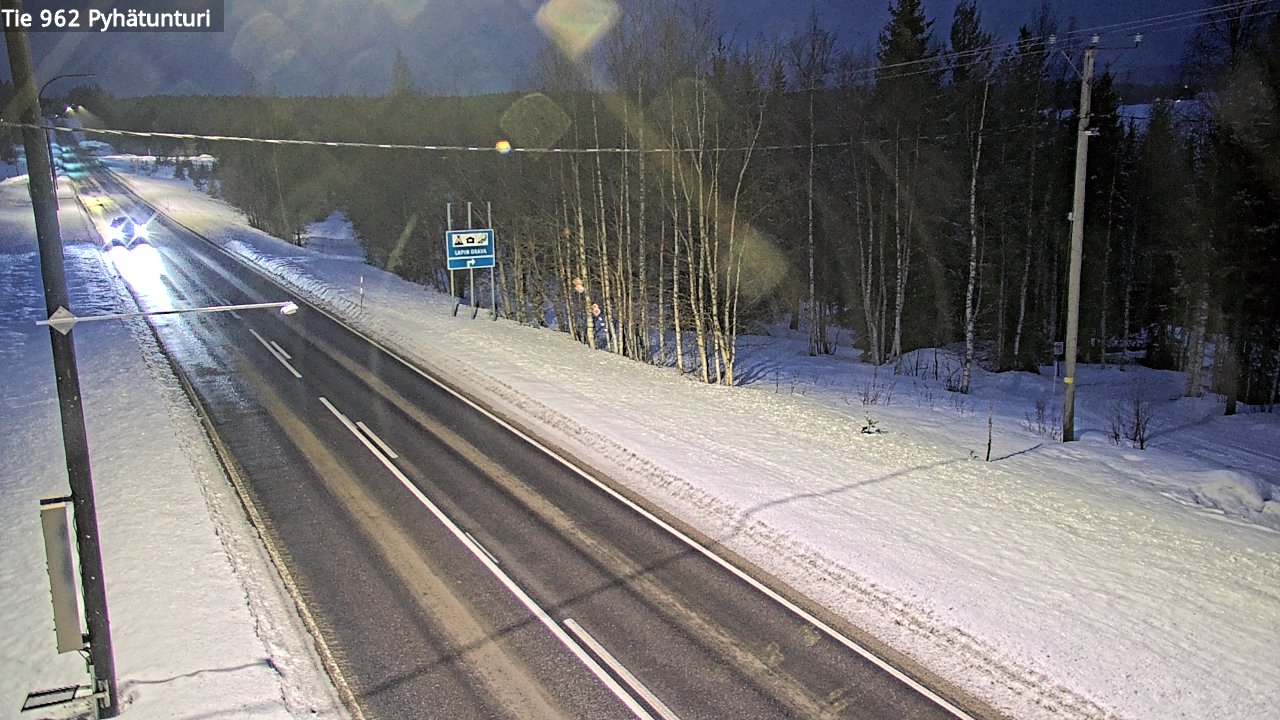 Kelikamerat Kuva Tie 962 Pelkosenniemi Pyhätunturi, Pelkosenniemi, Lappi