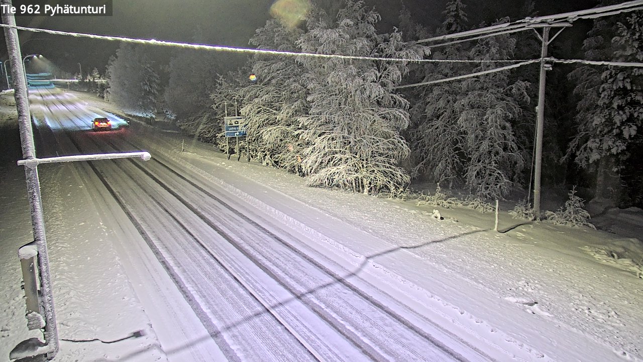 Kelikamerat Kuva Tie 962 Pelkosenniemi Pyhätunturi, Pelkosenniemi, Lappi