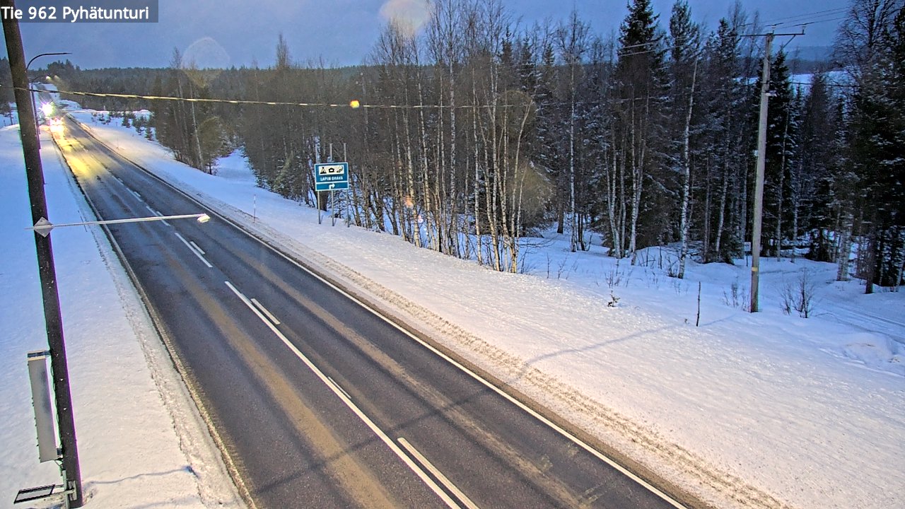 Kelikamerat Kuva Tie 962 Pelkosenniemi Pyhätunturi, Pelkosenniemi, Lappi