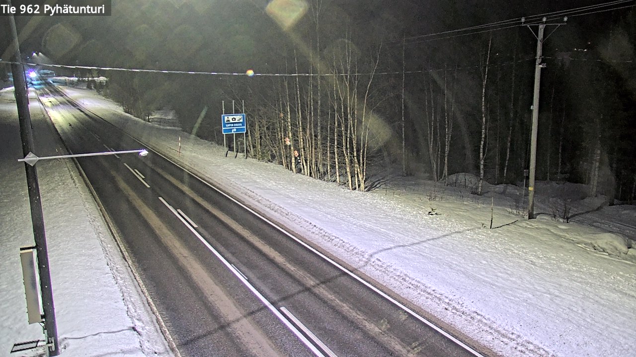 Kelikamerat Kuva Tie 962 Pelkosenniemi Pyhätunturi, Pelkosenniemi, Lappi