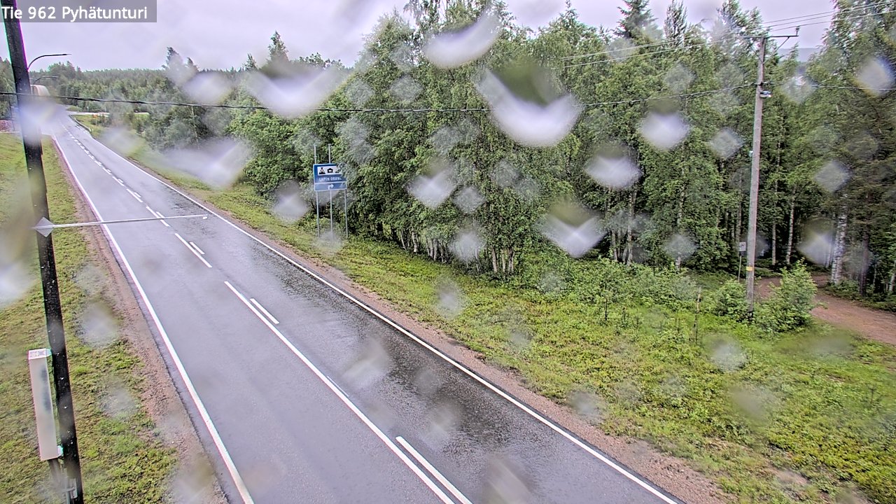Weather Camera Image Väg 962 Pelkosenniemi Pyhätunturi, Pelkosenniemi, Lappi