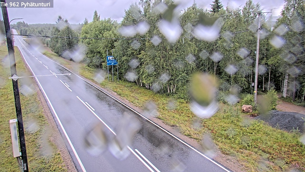 Weather Camera Image Road 962 Pelkosenniemi Pyhätunturi, Pelkosenniemi, Lappi