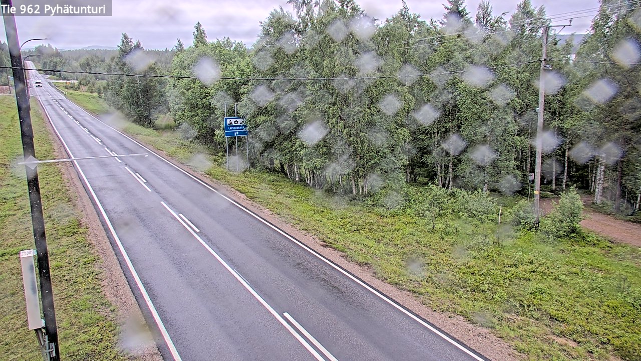 Weather Camera Image Väg 962 Pelkosenniemi Pyhätunturi, Pelkosenniemi, Lappi