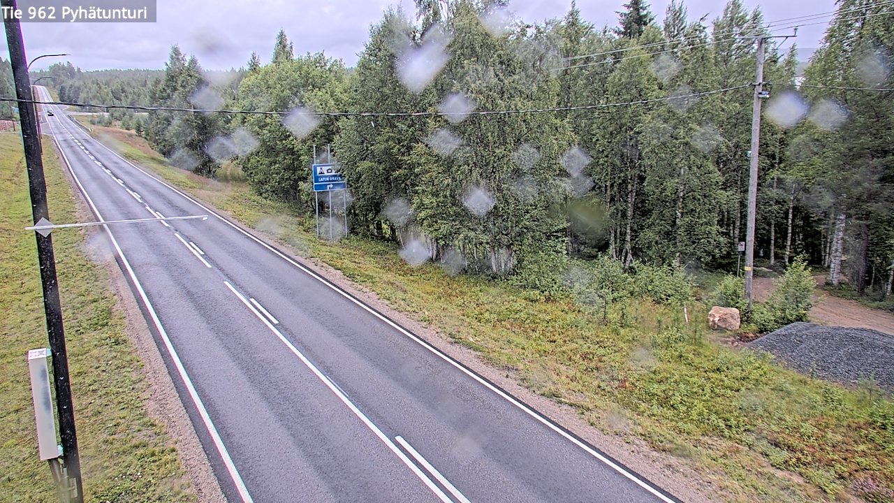 Weather Camera Image Road 962 Pelkosenniemi Pyhätunturi, Pelkosenniemi, Lappi