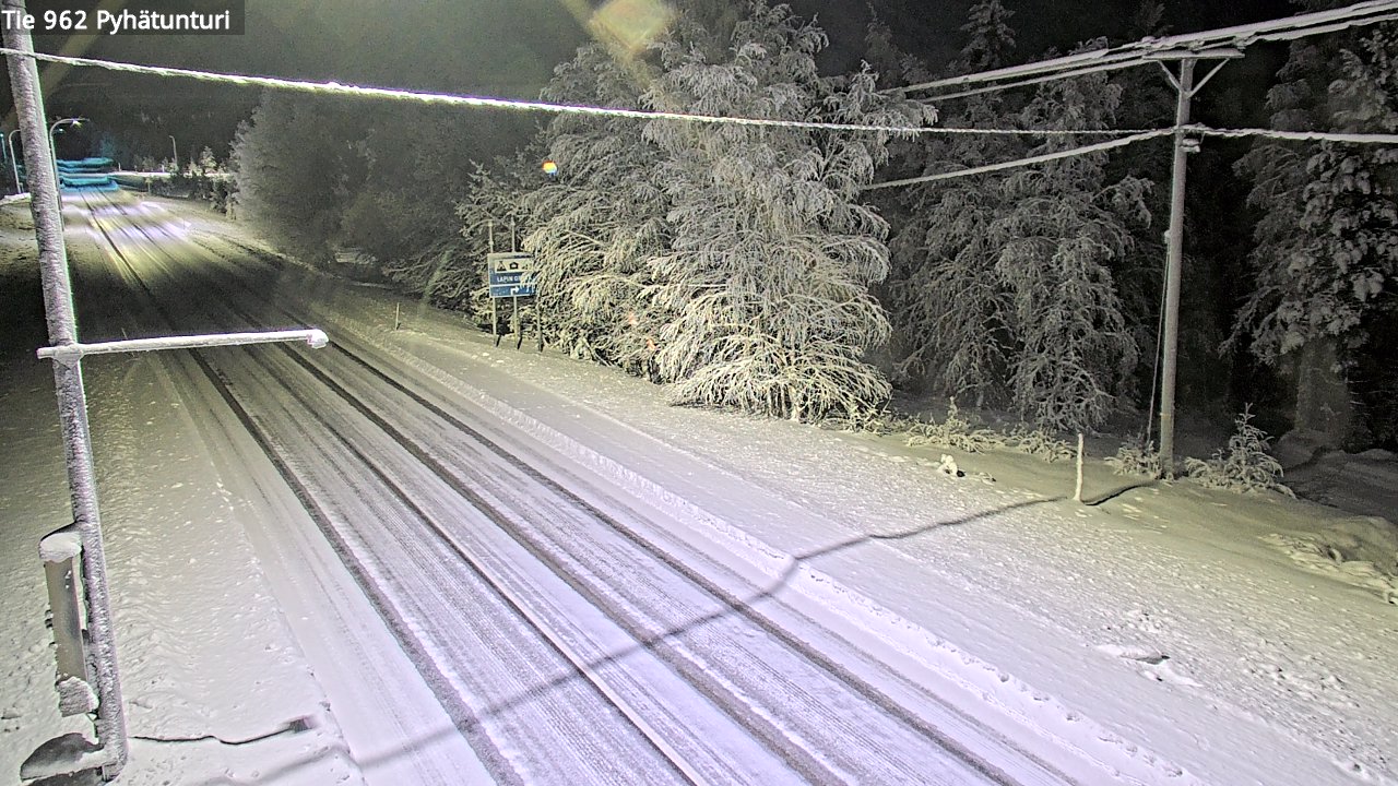 Kelikamerat Kuva Tie 962 Pelkosenniemi Pyhätunturi, Pelkosenniemi, Lappi