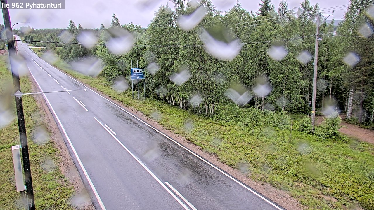 Weather Camera Image Väg 962 Pelkosenniemi Pyhätunturi, Pelkosenniemi, Lappi