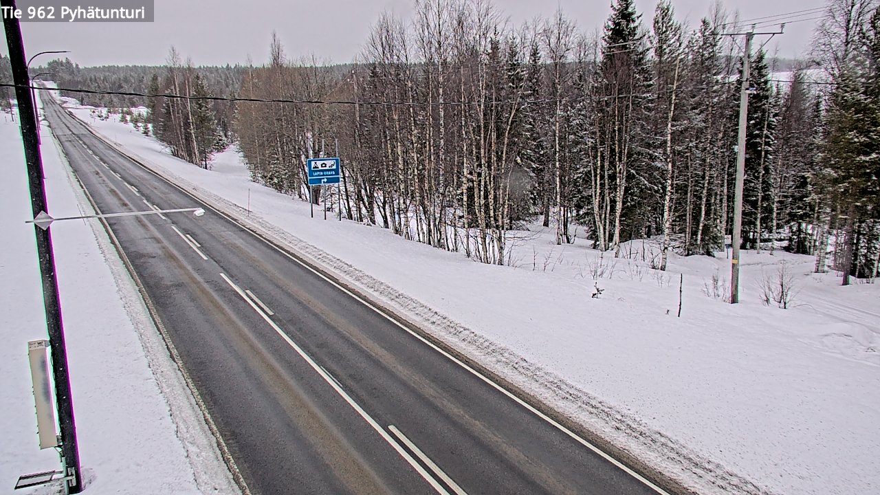 Kelikamerat Kuva Tie 962 Pelkosenniemi Pyhätunturi, Pelkosenniemi, Lappi