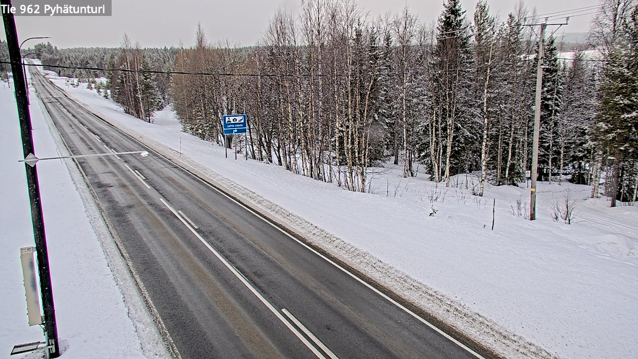Kelikamerat Kuva Tie 962 Pelkosenniemi Pyhätunturi, Pelkosenniemi, Lappi