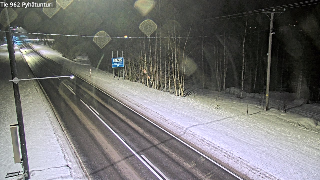 Kelikamerat Kuva Tie 962 Pelkosenniemi Pyhätunturi, Pelkosenniemi, Lappi