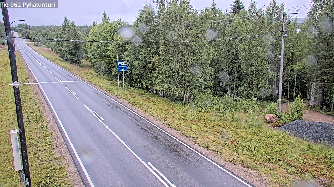 Weather Camera Image Road 962 Pelkosenniemi Pyhätunturi, Pelkosenniemi, Lappi