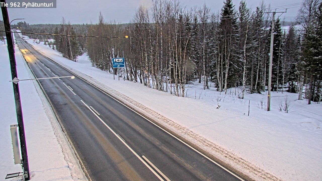 Kelikamerat Kuva Tie 962 Pelkosenniemi Pyhätunturi, Pelkosenniemi, Lappi