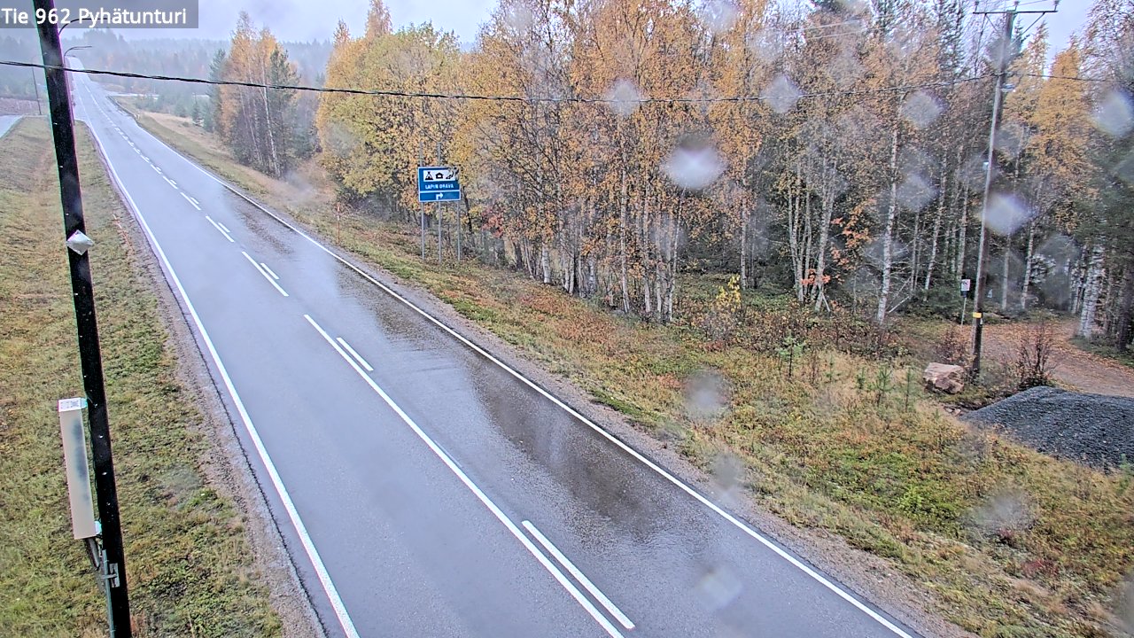 Weather Camera Image Road 962 Pelkosenniemi Pyhätunturi, Pelkosenniemi, Lappi