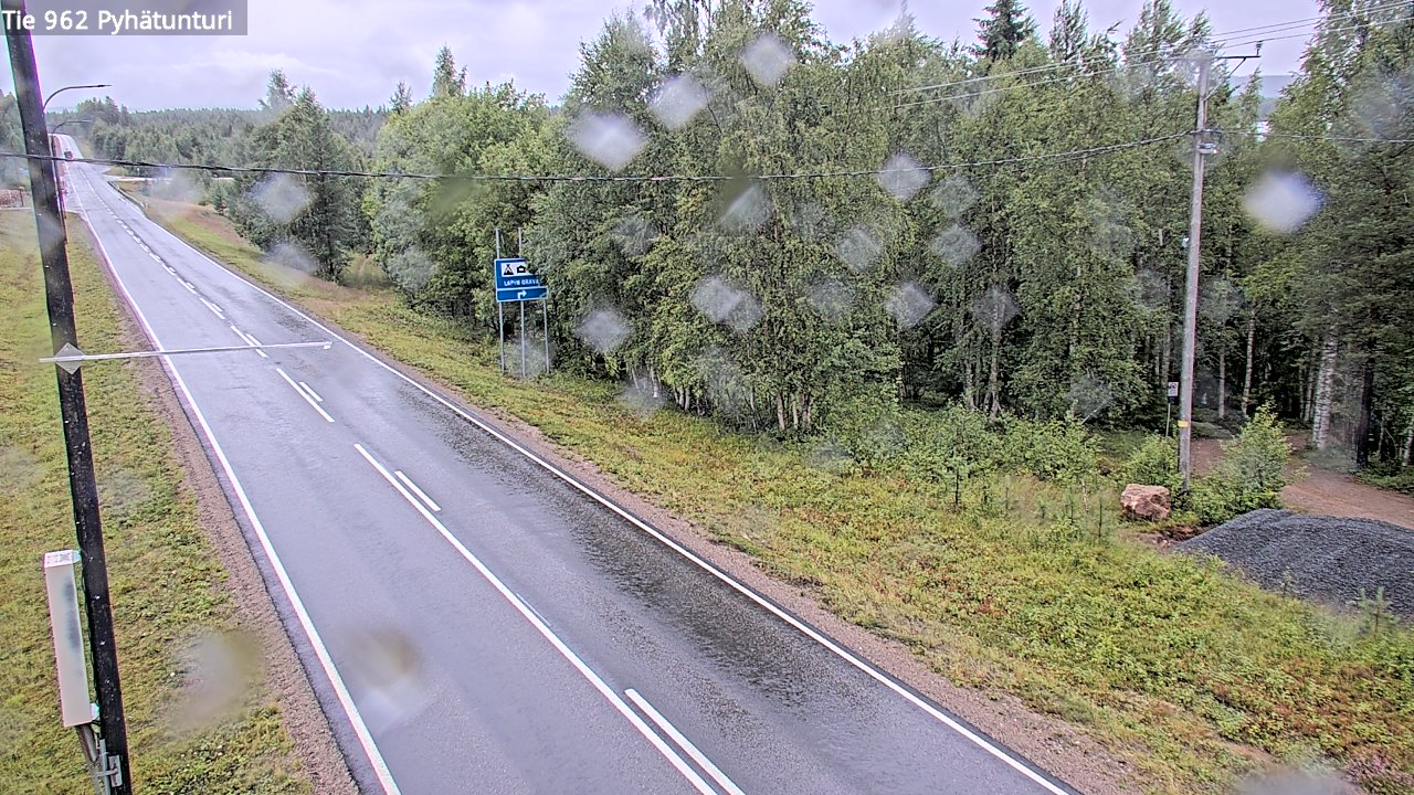 Weather Camera Image Road 962 Pelkosenniemi Pyhätunturi, Pelkosenniemi, Lappi