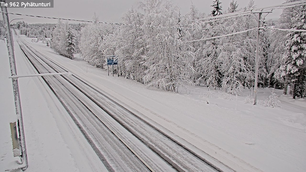Kelikamerat Kuva Tie 962 Pelkosenniemi Pyhätunturi, Pelkosenniemi, Lappi