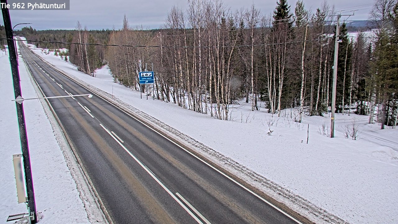 Kelikamerat Kuva Tie 962 Pelkosenniemi Pyhätunturi, Pelkosenniemi, Lappi