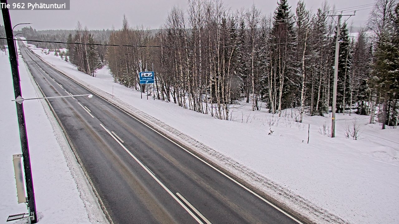 Kelikamerat Kuva Tie 962 Pelkosenniemi Pyhätunturi, Pelkosenniemi, Lappi