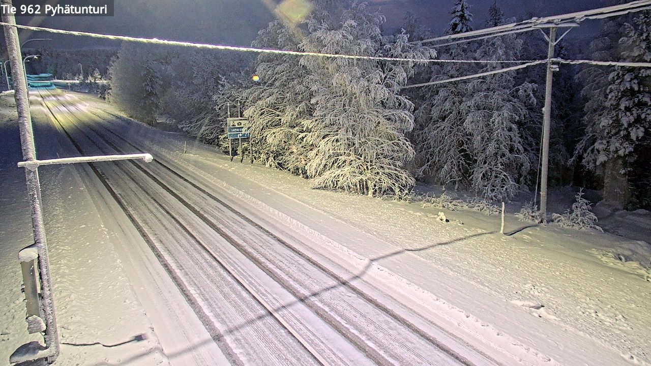 Kelikamerat Kuva Tie 962 Pelkosenniemi Pyhätunturi, Pelkosenniemi, Lappi