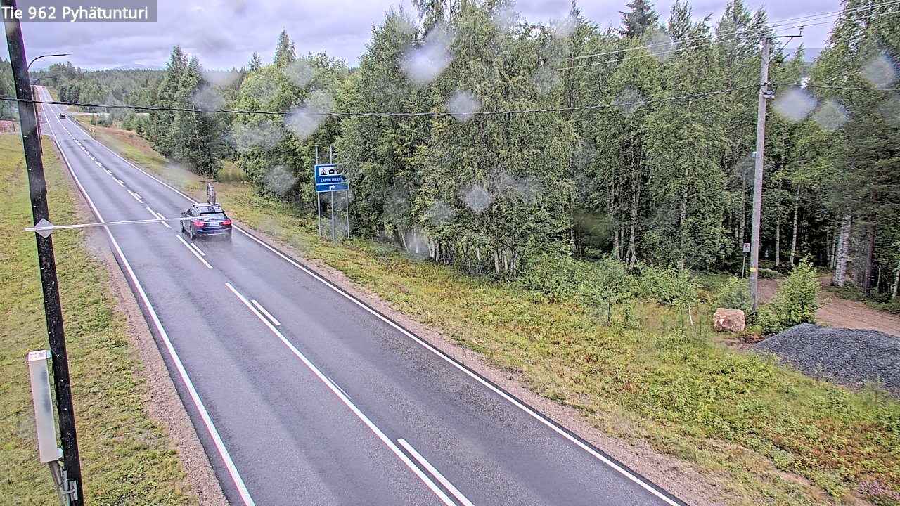 Weather Camera Image Road 962 Pelkosenniemi Pyhätunturi, Pelkosenniemi, Lappi