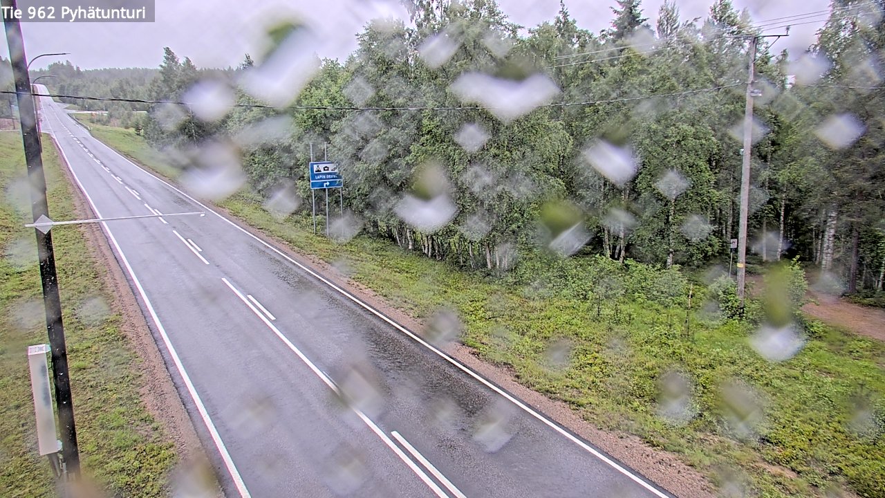 Weather Camera Image Väg 962 Pelkosenniemi Pyhätunturi, Pelkosenniemi, Lappi